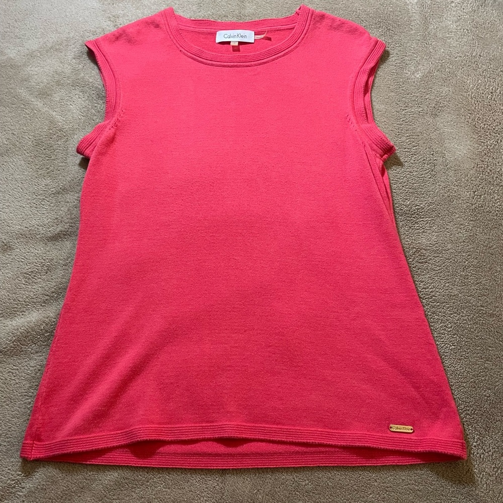 Calvin Klein Women’s Shell Sweater Vest  - Size S